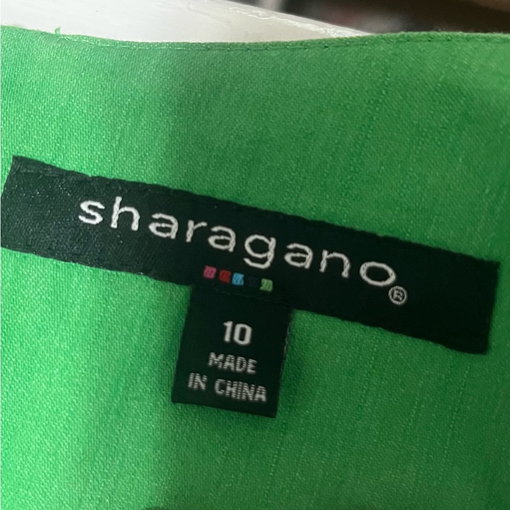 Gorgeous green Sharagano dress - Picture 4 of 5